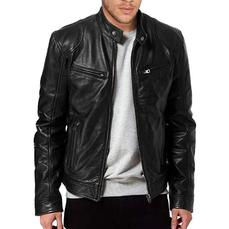 Ryder Men's Slim Fit Motorcycle Jacket